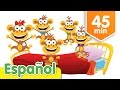 Cinco Monitos y Más Canciones Infantiles | Super Simple Español