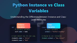Python Tutorial: Instance vs Class Variables Explained for Beginners!