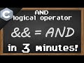 C AND logical operator &&