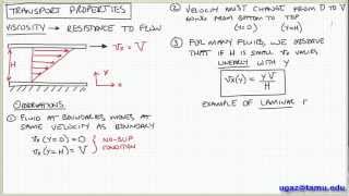 Introduction to Viscosity - Lecture 1.2 - Chemical Engineering Fluid Mechanics