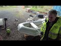 dinghy update 2 fiberglass seat and dinghy davits