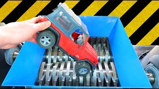 SHREDDING MY RED JEEP WRANGLER CAR TOY!