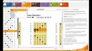 Remark Test Grading Edition Interface: Review Data: Review Test Answer Sheet Responses