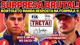 GABRIEL BORTOLETO FAZ DECLARAÇÃO CHOCANTE | HAMILTON REBATE TOTO WOFF | MAX VERTAPPEN | RED BULL