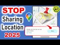 How To Stop Sharing Location On Google Maps?
