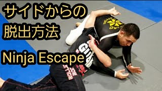 サイドからの脱出方法。Side Position Escape .