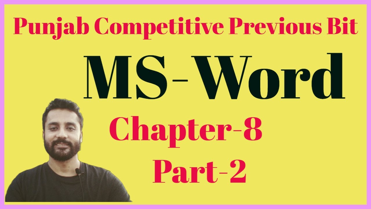 Ms Word Part 2 Youtube Ms Word Part 2 Youtube