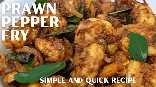 Prawn Pepper Fry (Dry) | இறால் மிளகு வருவல்