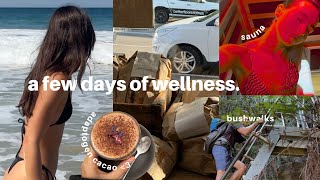wellness vlog: infrared sauna, hikes + adaptogen cacaos✨