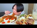 asmr buldak yakisoba and takoyaki eating sounds mukbang