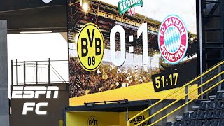 Did Borussia Dortmund lose vs. Bayern Munich because the Yellow Wall wasn’t there? | Extra Time