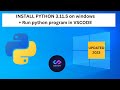 How to Install and Run Python on Windows | Step-by-Step Tutorial 2023 | #python #installpython #code