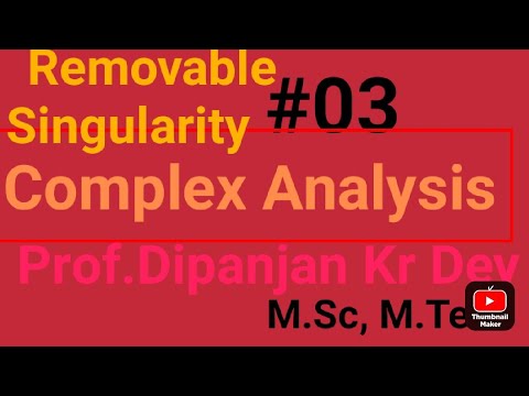 Removable Singularity 03 Complex Analysis Youtube