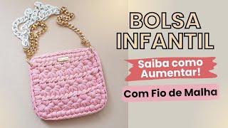 Bolsa Para Criança Crochê | Bolsa Pequena Crochê | Bolsa Em Crochê Fio De Malha Passo A Passo