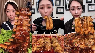 MUKBANG #001 : EAT FOOD { #MEAT #SPICYFOOD #yummy #yummyfood }