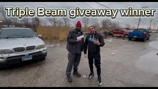 Triple Beam giveaway winner