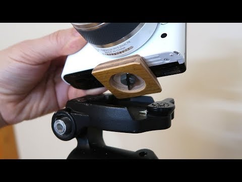 Making a camera quick release plate for a tripod Making a camera quick release plate for a tripod