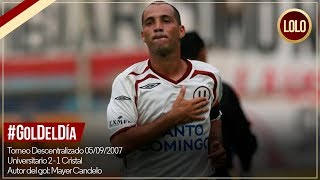 #GolDelDía: Mayer Candelo (Universitario 2 - 1 Cristal)