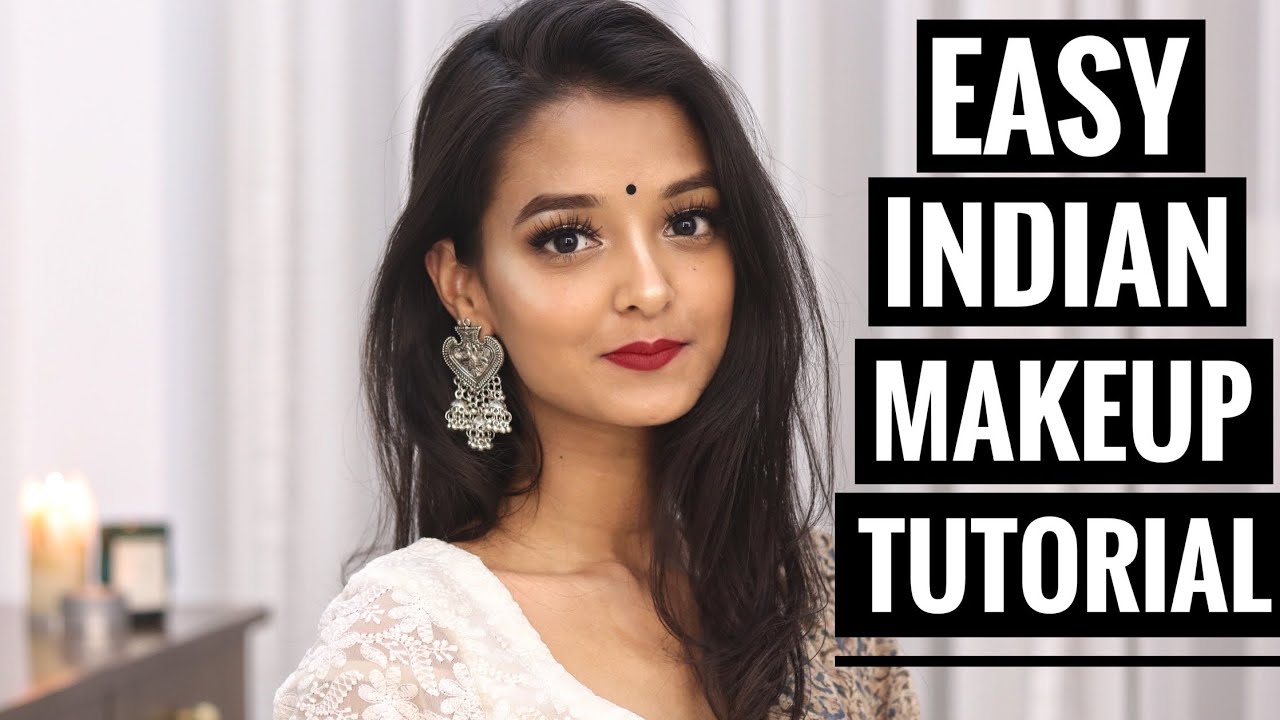 Traditional Indian Makeup Tutorial Simple Easy Youtube