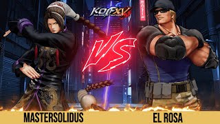 KOFXV Mastersolidus (Duo Lon/King/Kukri) Vs El Rosa (Yamazaki/Goenitz/Clark) - Kok XV #kofxv