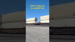 EB BNSF Z Train Feat CPKC At Daggett Ca! #shorts #bigbossrailfanner #highdesert