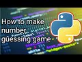 How make a guessing game in python..