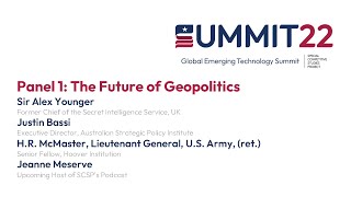 SCSP Global Emerging Technology Summit: Panel 1 - The Future of Geopolitics