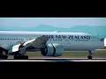 stunning air new zealand black beauty 777 300 er u0026 other arrivals at vancouver yvr