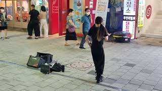 TUESDAY. YU KAGAWA. PRACTICING FOR FANTASTIC BUSKING. HONGDAE.