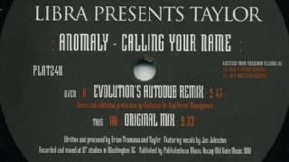 Libra presents Taylor - Anomaly (Calling Your Name) (Original Mix) (HD)