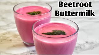 Beetroot Buttermilk | Spiced Beetroot Buttermilk | Beetroot Lassi | Chaas