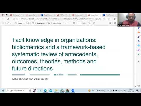 Bibliometric SLR And Framework-based Review Workshop Day 2 Dr Manish ...