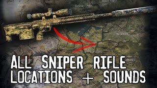 Ghost Recon: Wildlands - ALL SNIPER RIFLE LOCATIONS + SOUNDS + OVERVIEW