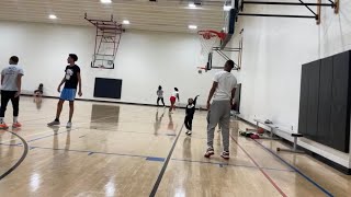 Working out with my dad! 4 years old 🏀🔥💙