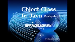 Object class in Java (Malayalam)