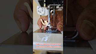 How to change presser foot on janome sewing machine #sewingtipsandtricks #sewingmachine #sewinghacks