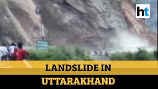 Watch: Massive landslide in Uttarakhand's Chamoli, highway blocked