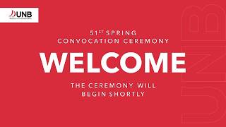 UNB's 51st Spring Convocation