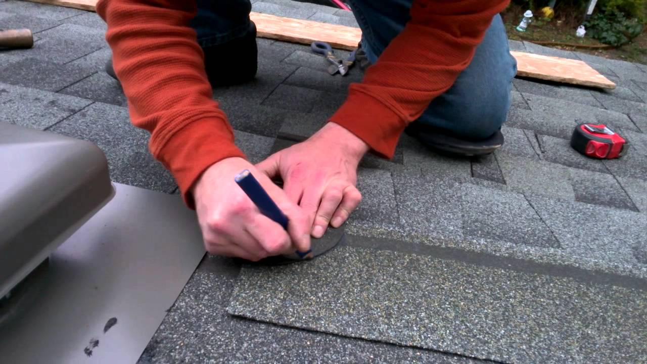 How To Install A Roof Vent - YouTube