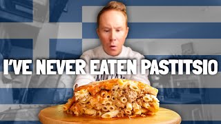 I've never eaten Greek Pastitsio | *MY FAVORITE NEW COMFORT FOOD ON THE PLANET* 🍝🇬🇷