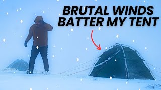 ❄️ ARCTIC CONDITIONS 🥶 Camping at 2,500 Feet – Heavy Winds \u0026 Freezing Temperatures | Lake District