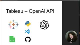 Tableau - OpenAI API Integration by using TabPy Python. POC