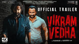 Vikram Vedha | Official Trailer | Hrithik Roshan, Saif Ali Khan, Radhika Apte | vikram vedha teaser