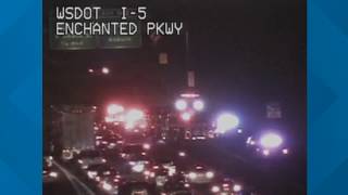 7pm WSDOT I-5 Enchanted Parkway in Federal Way