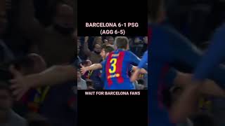 Barcelona Fans Reaction To BARCELONA 6-1 PSG ||   Biggest Come Back in Football History||#viscabarca