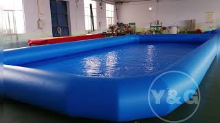 Commercial grade PVC large inflatable swimming pool for sale|Y\u0026G inflatables