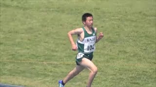 群馬高校総体2015 西部地区予選会 男子1500m1組