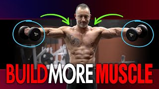 How To Lift Less Weight To Build More Muscle After 40 (DO THESE EXERCISES!)