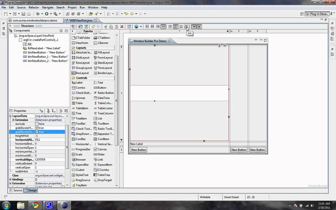Windowbuilder Pro Swt Development Youtube