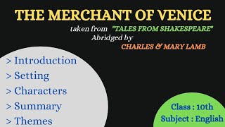 The Merchant of Venice/ taken from "Tales From Shakespeare" written by Charles & Mary Lamb